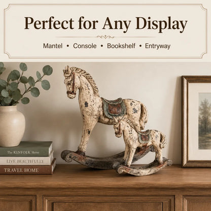 🎠Vintage Heirloom Rocking Horse Decor Set of 2