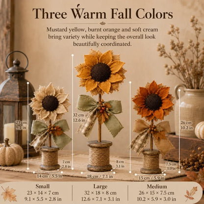 Cozy Fall Sunflower Collection – Handmade-Style Farmhouse Autumn Decor Set