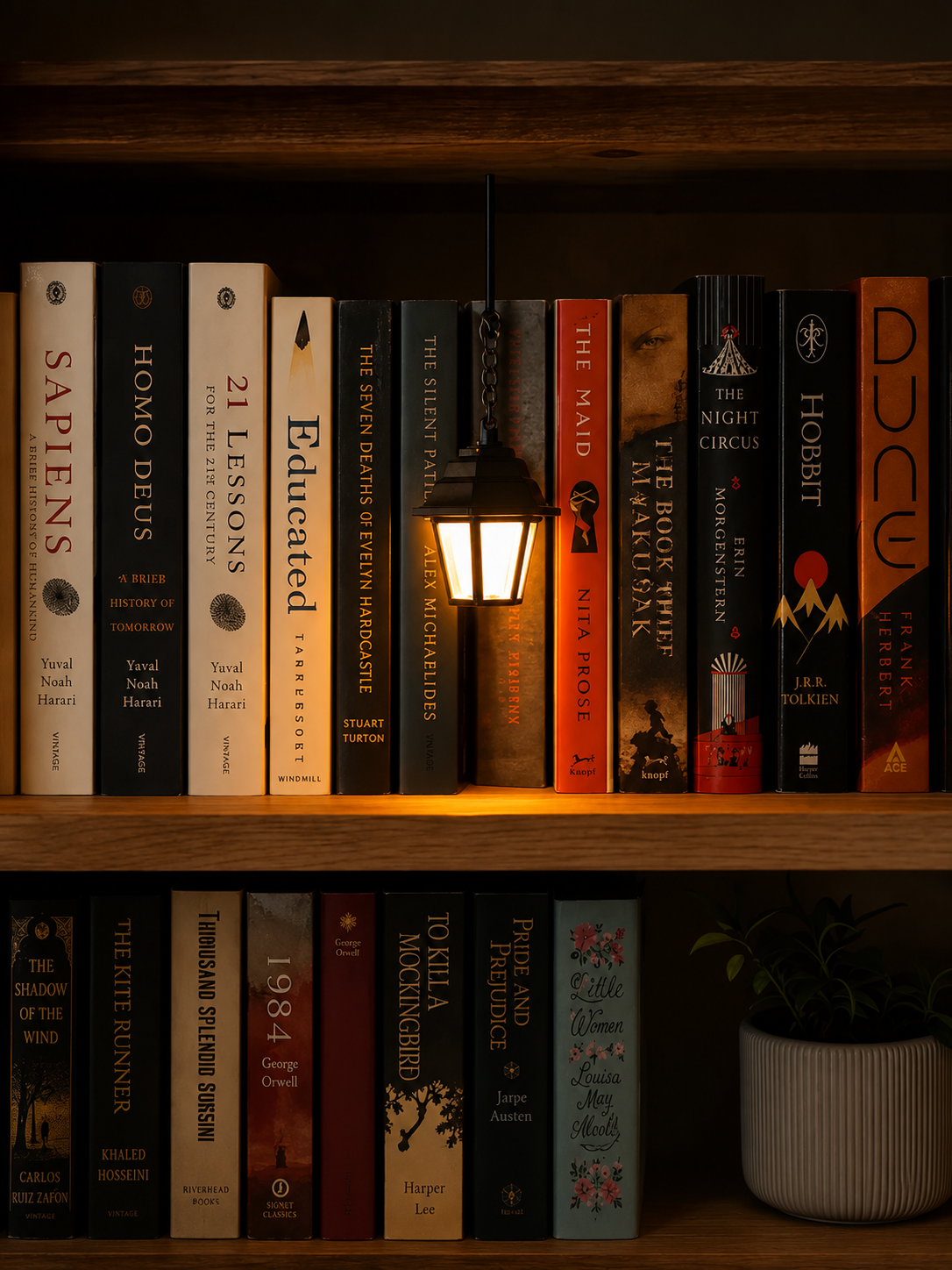 🌟📚Library Lantern-Decorative Bookshelf Lighting