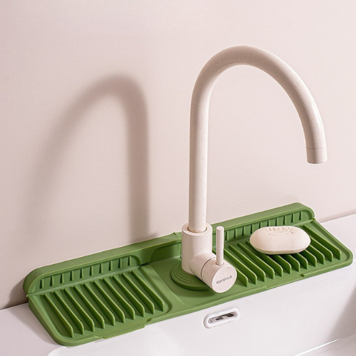 Silicone Faucet Splash Guard – Drip Mat for Sink & Basin