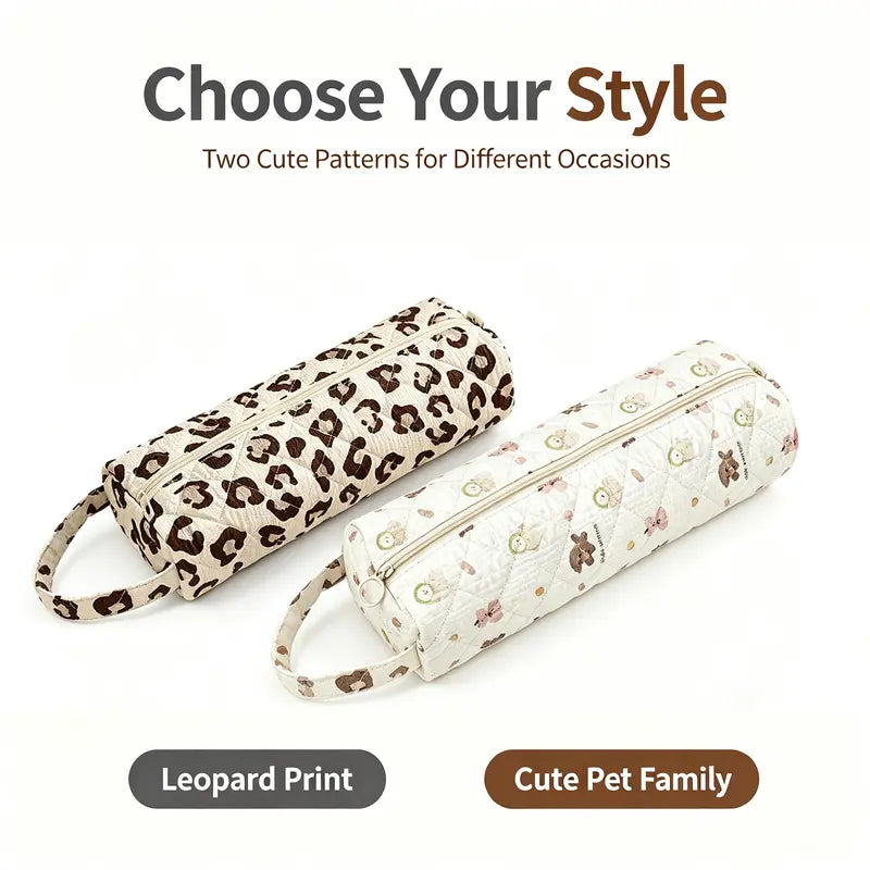 🔥 Quilted Travel Organizer Pouch – Cute, Spacious & Easy to Carry