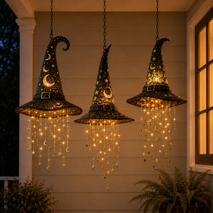 🌟Lighted Witch Hat Hanging Chime