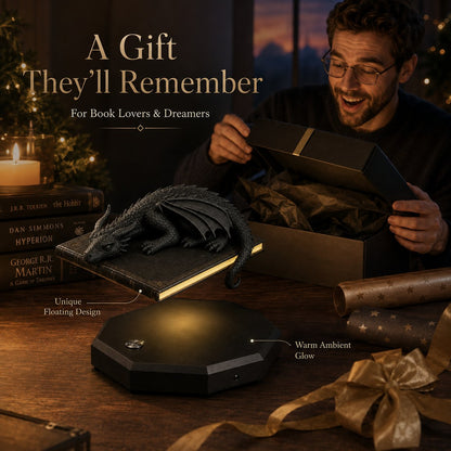 🐉 Magnetic Levitating Floating Dragon Lamp | Bedroom Reading Decor Light