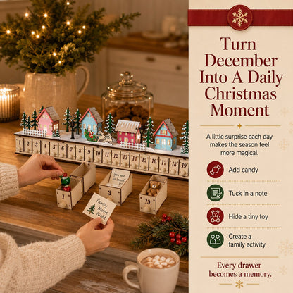 🎄 Light-Up Christmas Village Advent Calendar