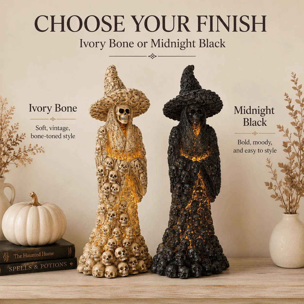 🔥Flash Sale 50% OFF-Skeleton Witch Ornament