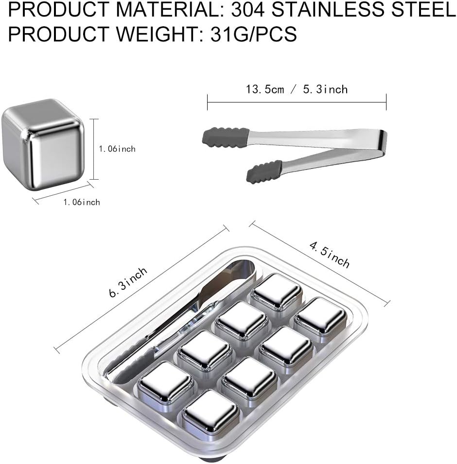 Stainless Steel Quick-Freeze Metal Ice Blocks