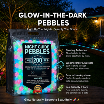 🔥LAST DAY SALE - 60%OFF🔥🌈Colorful Glow-in-the-Dark Garden Stones