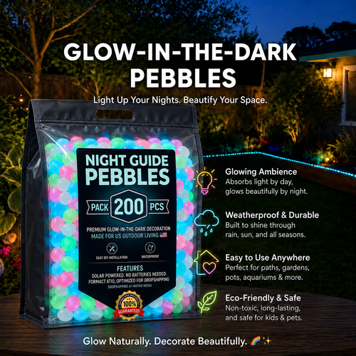 🔥LAST DAY SALE - 60%OFF🔥🌈Colorful Glow-in-the-Dark Garden Stones