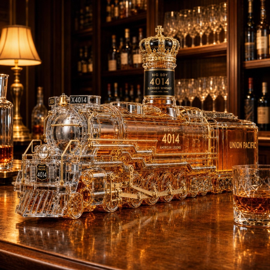 🚆Big Boy 4014 85th Anniversary Locomotive Whiskey Decanter