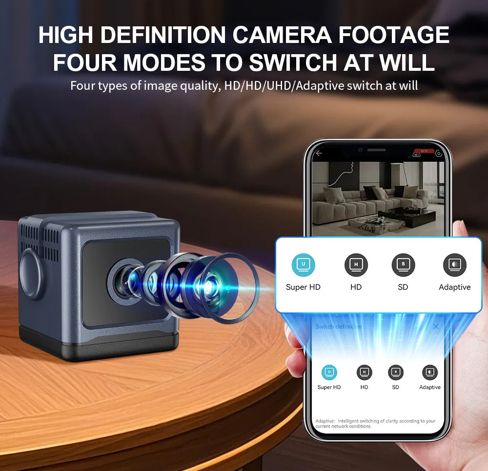 Smart WiFi Security Camera – 1080P HD, Night Vision, Motion Detection, Low Power