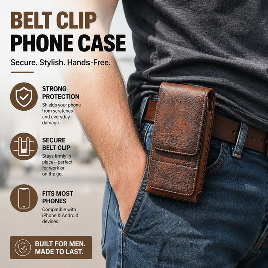 🔥📱 Limited Offer 50% OFF✨ Mobile Phone Belt Pouch | Easy Access, Secure Fit & Convenient Card Storage