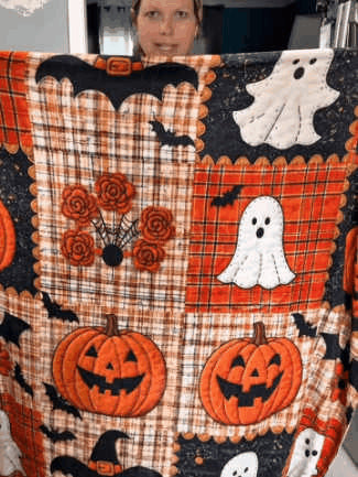 🎃 Halloween Pumpkin & Bat Flannel Blanket – Soft Cozy Throw for Sofa & Bed ✨🦇