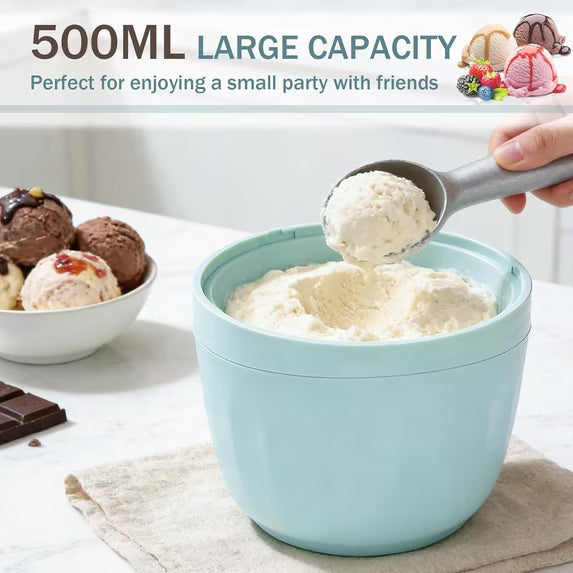 🎁Mini Homemade Ice Cream Maker 🍦 Personal Frozen Dessert Machine