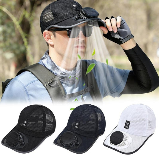 🔥OFERTA ESPECIAL 50% DCTO.🧢Gorra Ventilador 2026 Pro para Exteriores: Gorra con Doble Ventilador