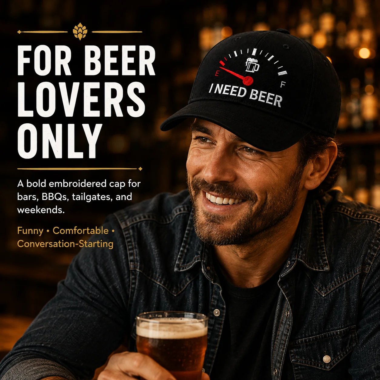 ⏰ LAST DAY 50% OFF 🔥 "I Need Beer" Cap – The Ultimate Pub & Weekend Icebreaker! 😂