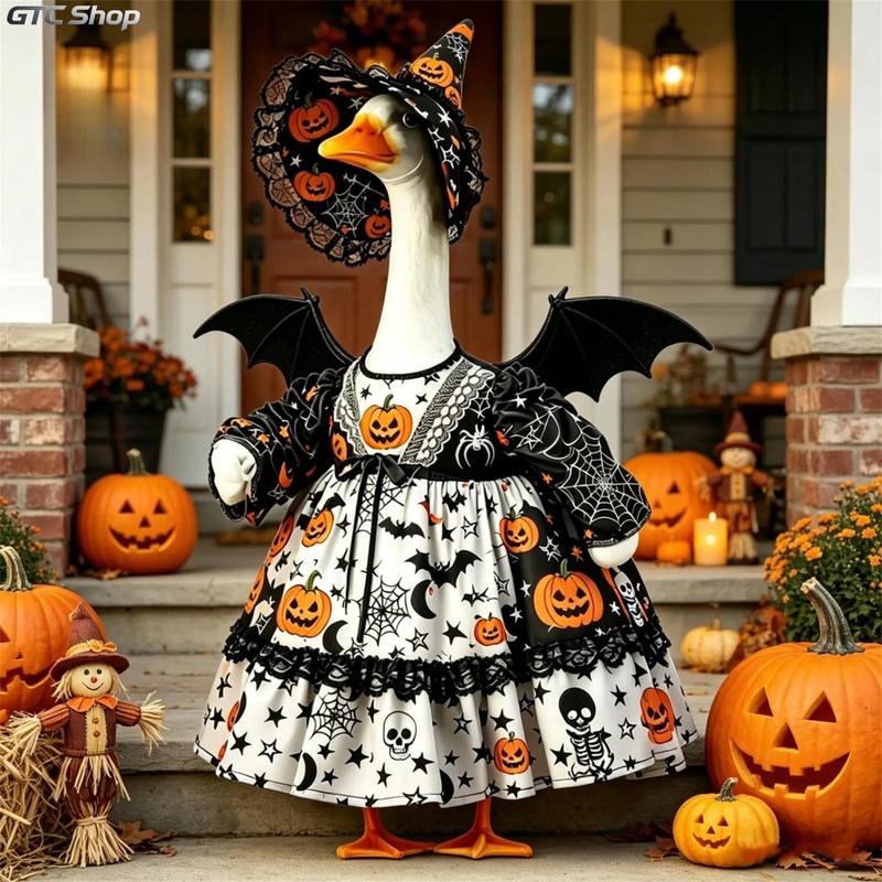 🎃🦆 The Coolest Porch Goose On The Block This Halloween!