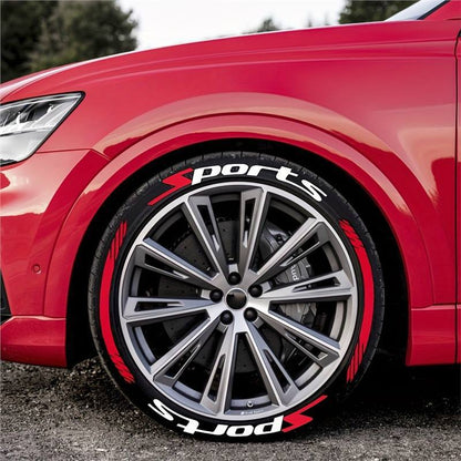 🔥 4PCS 3D Tire Lettering Stickers – Thickened Wheel Sidewall Decals for Cars & Motorcycles