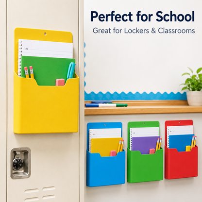🧲 Magnetic File Holder Document Pocket Organizer for Refrigerator Locker Whiteboard 📁
