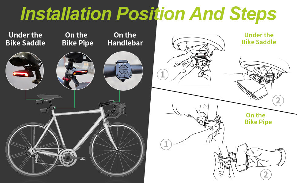 ✨Smart Bike Tail Light – Ride Safe, Be Seen Everywhere🚴