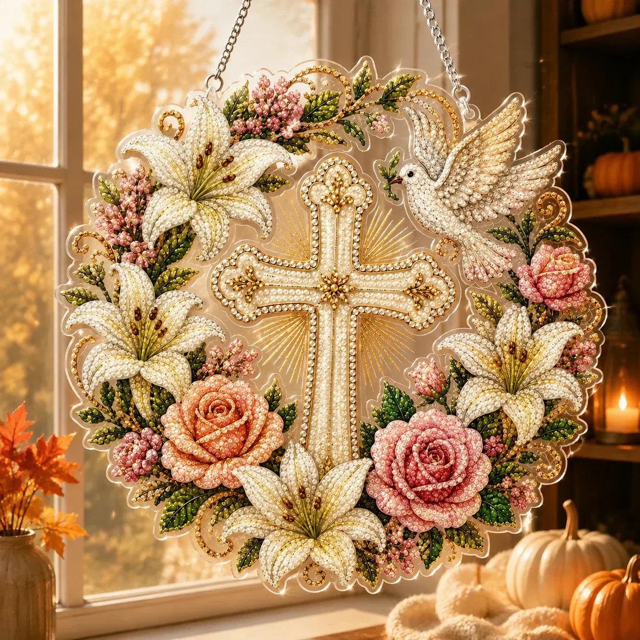 🎃 DIY Halloween Diamond Art Ornament | Sparkling Hanging Decor ✨