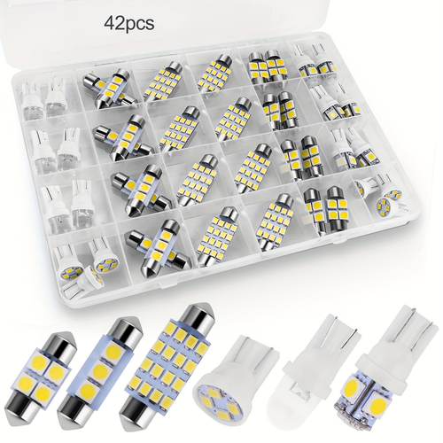 All-in-One Automotive LED Interior Conversion Kit (42-Piece Set)