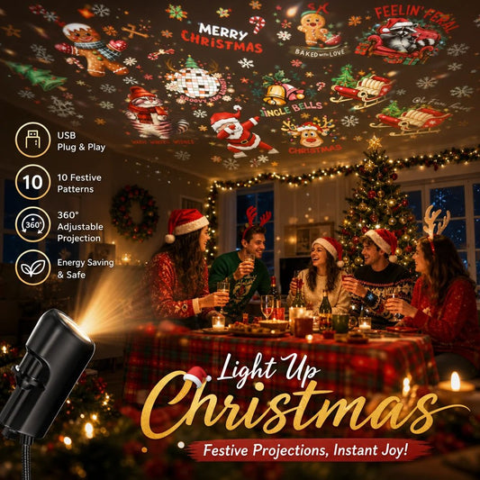 🔥HOT SALE 50% OFF🎄HD Holiday Scene Projector