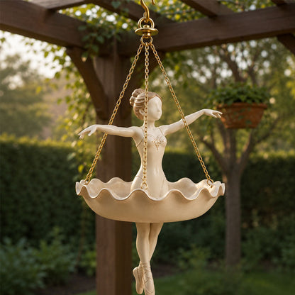 🩰🌿 Ballet Dancer Hanging Planter | Elegant Floating Flower Pot