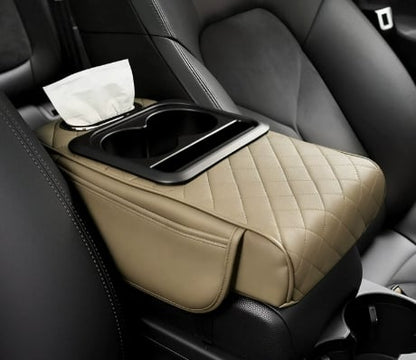 ⚡Waterproof PU Leather Car Armrest Cushion | Anti-Slip Auto Console Protector Mat