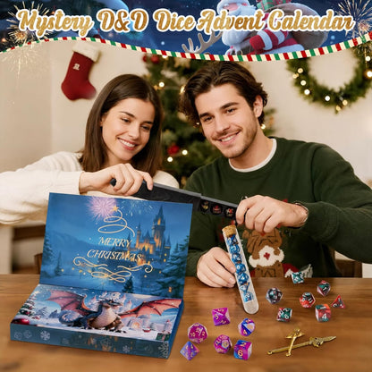 2026 DND Dice Advent Calendar – 24-Day Mystery Christmas Countdown with 28 Polyhedral Dice