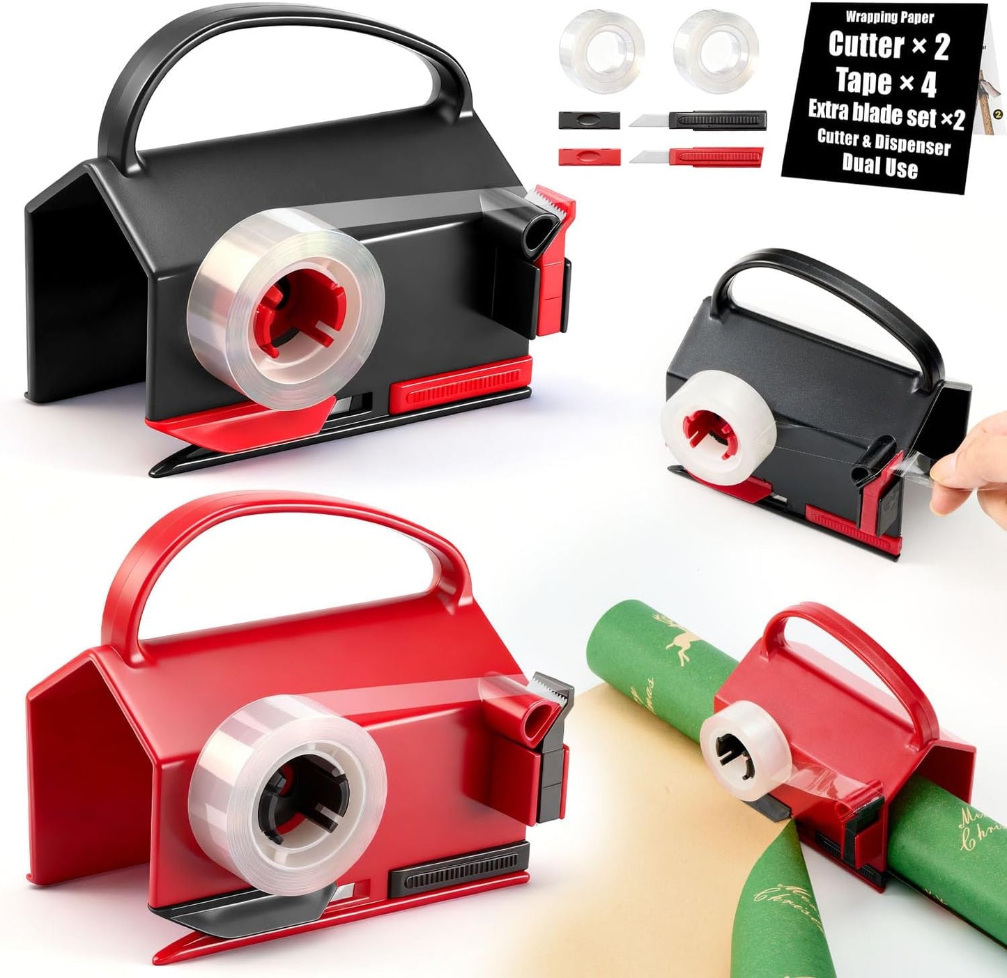 Wrapping Paper Cutter & Tape Dispenser