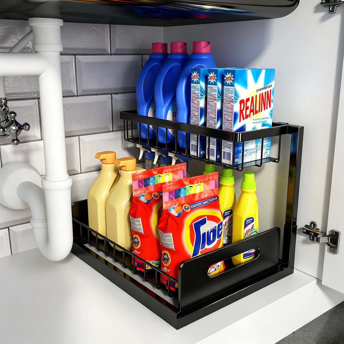 🔥 Last Day 49% OFF - Under Sink Organizer,Gift for Mother