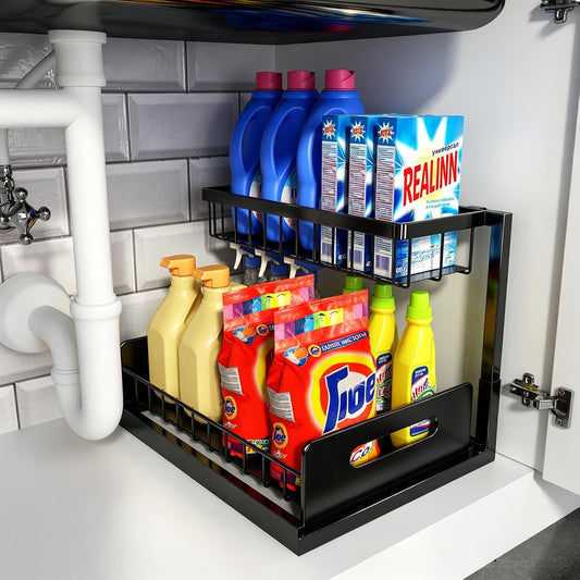 🔥 Last Day 49% OFF - Under Sink Organizer,Gift for Mother