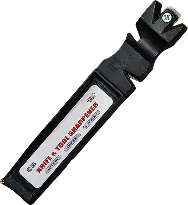 Multi-Purpose Knife & Tool Sharpener – Made in USA Manual Blade Sharpener for Kitchen, Outdoor Knives, Scissors & Axes