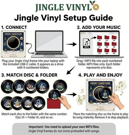 💽Christmas Magnetic Music Player Set Magnets for Refrigerator