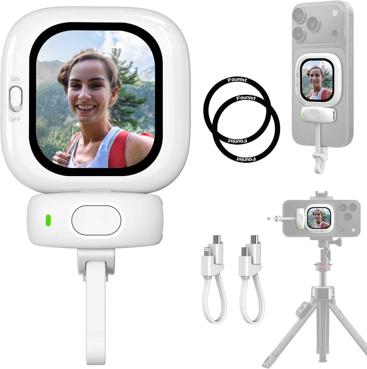 📸Magnetic Smartphone Vlog Selfie Screen Display