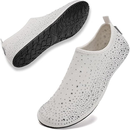 🎁 ÚLTIMO DÍA: ¡49% DE DESCUENTO! 🔥 Calcetines acuáticos descalzos para mujer: Todo en uno para playa, natación, yoga y casa
