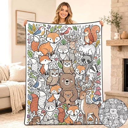 Zavrlyshop™ Coloring Blanket🖍️ Color It. Wash It. Repeat It! 🔄✨