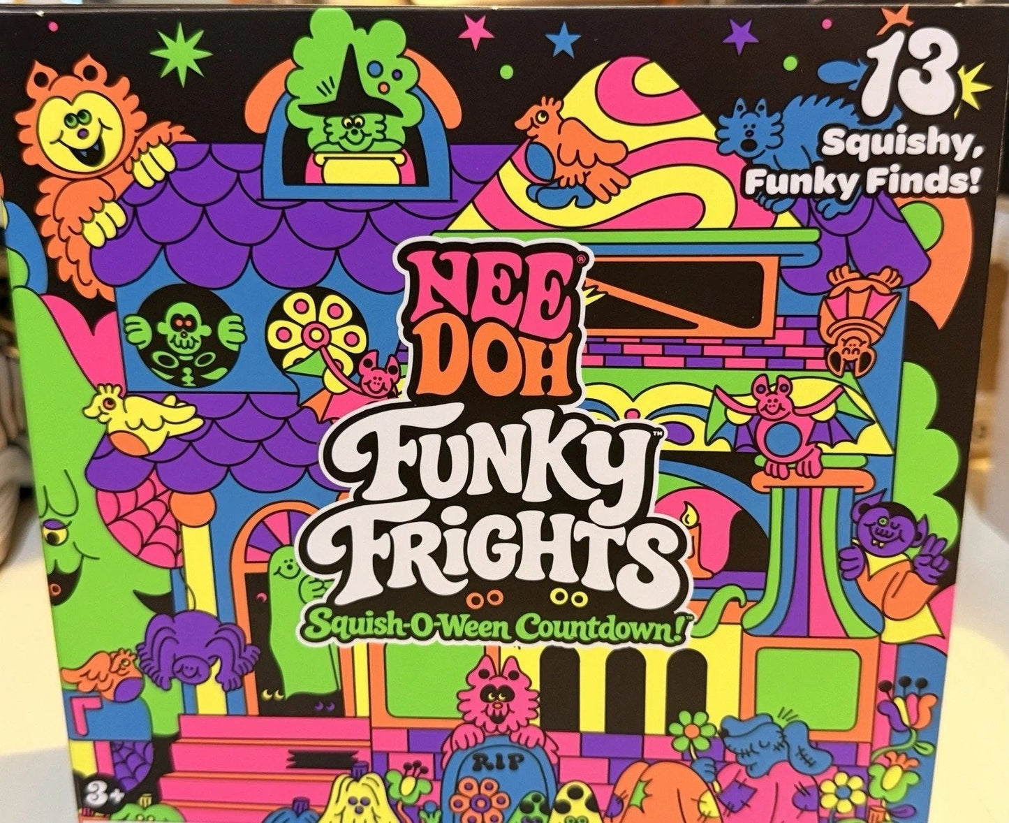🔥LAST DAY 50% OFF - 🎃NeeDoh Funky Frights Squish-O-Ween Countdown | 13 Days Halloween Surprise Squishy Toy Calendar