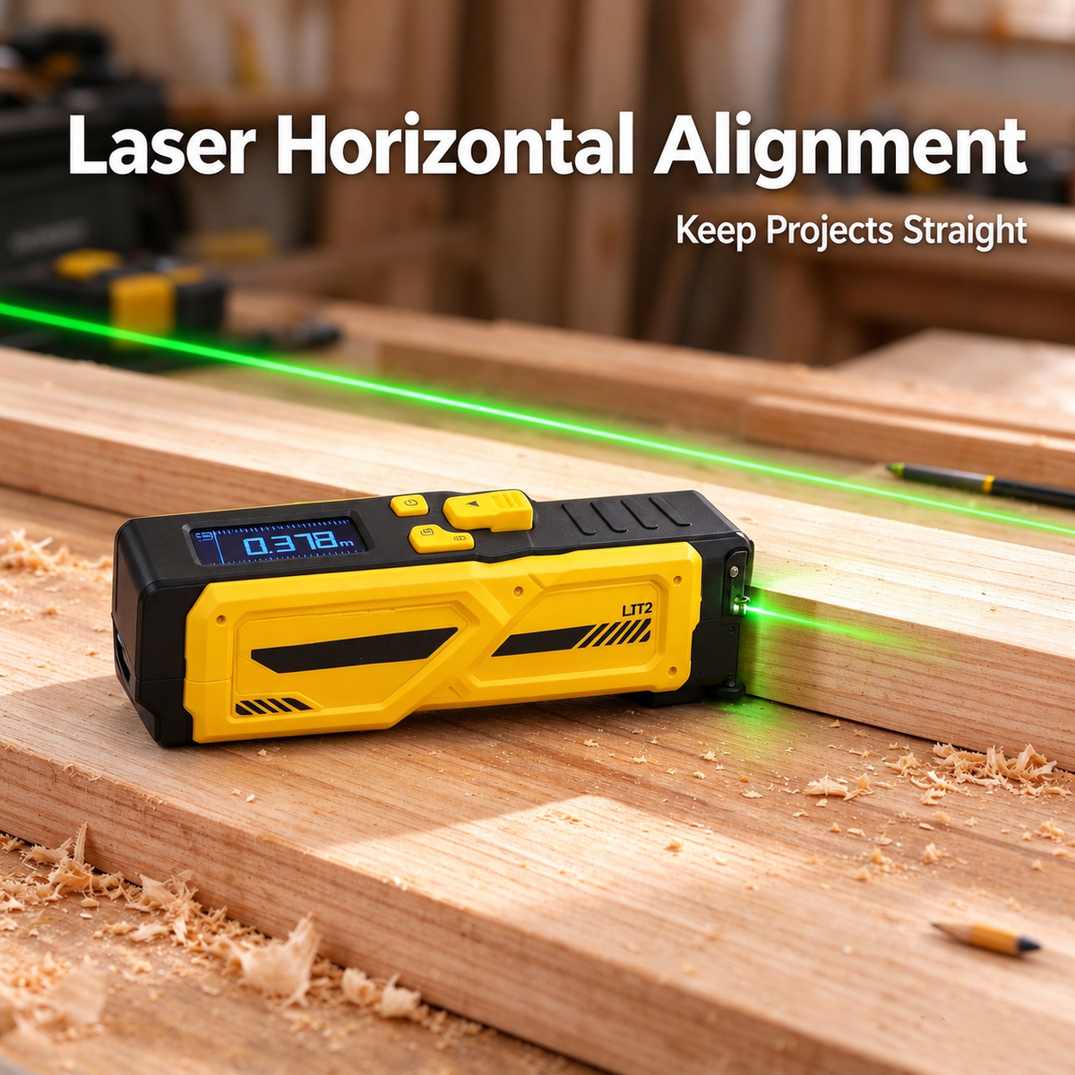 📏⚡ Digital Laser Tape Measure with LCD Display | 3-in-1 DIY Measuring & Alignment Tool 🛠️