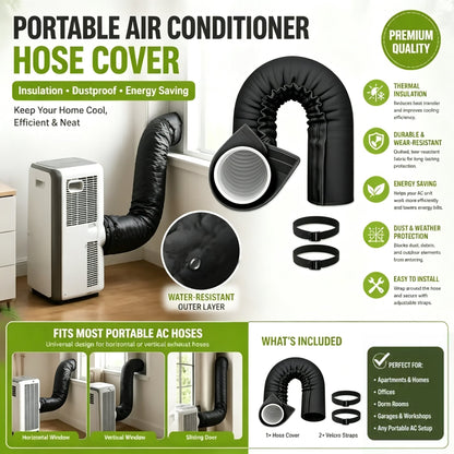 🥳2026 HOT SALE🥳💞50K+ SOLD!❄️ AC Pipe Insulation Cover –  reusable. Protects pipes & adds a clean look. Easy to install. A simple home upgrade! 🏠✨