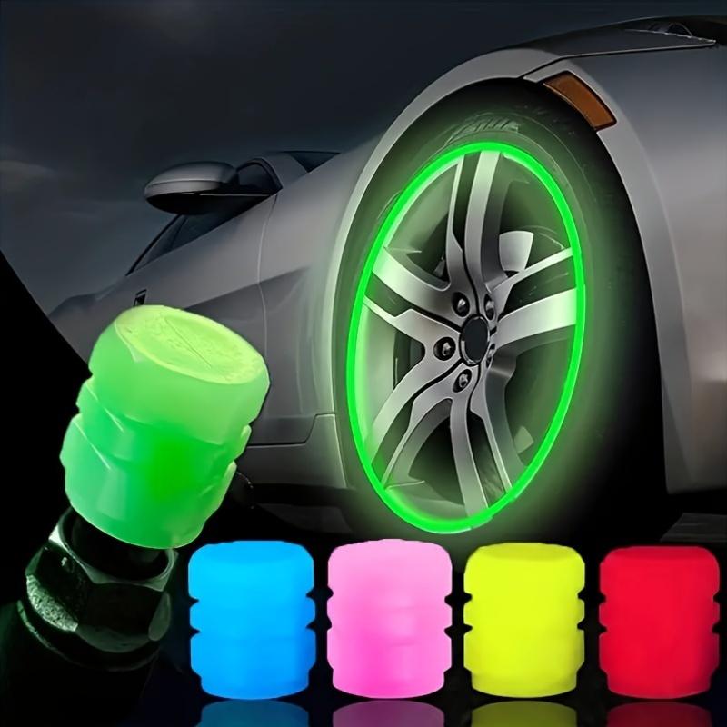 49% OFF This Week Promotions🎉🎉Glow-in-the-Dark Car Tire Valve Cap Set