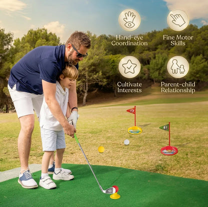 Kids Golf Set with Adjustable Clubs – Perfect for Backyard Play