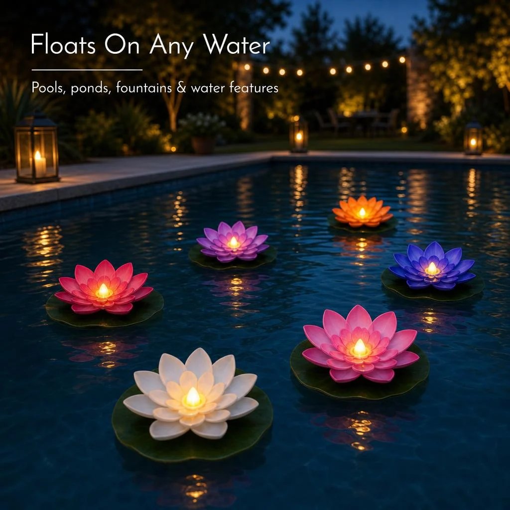 zavrlyshop™ Floating Lotus Lights