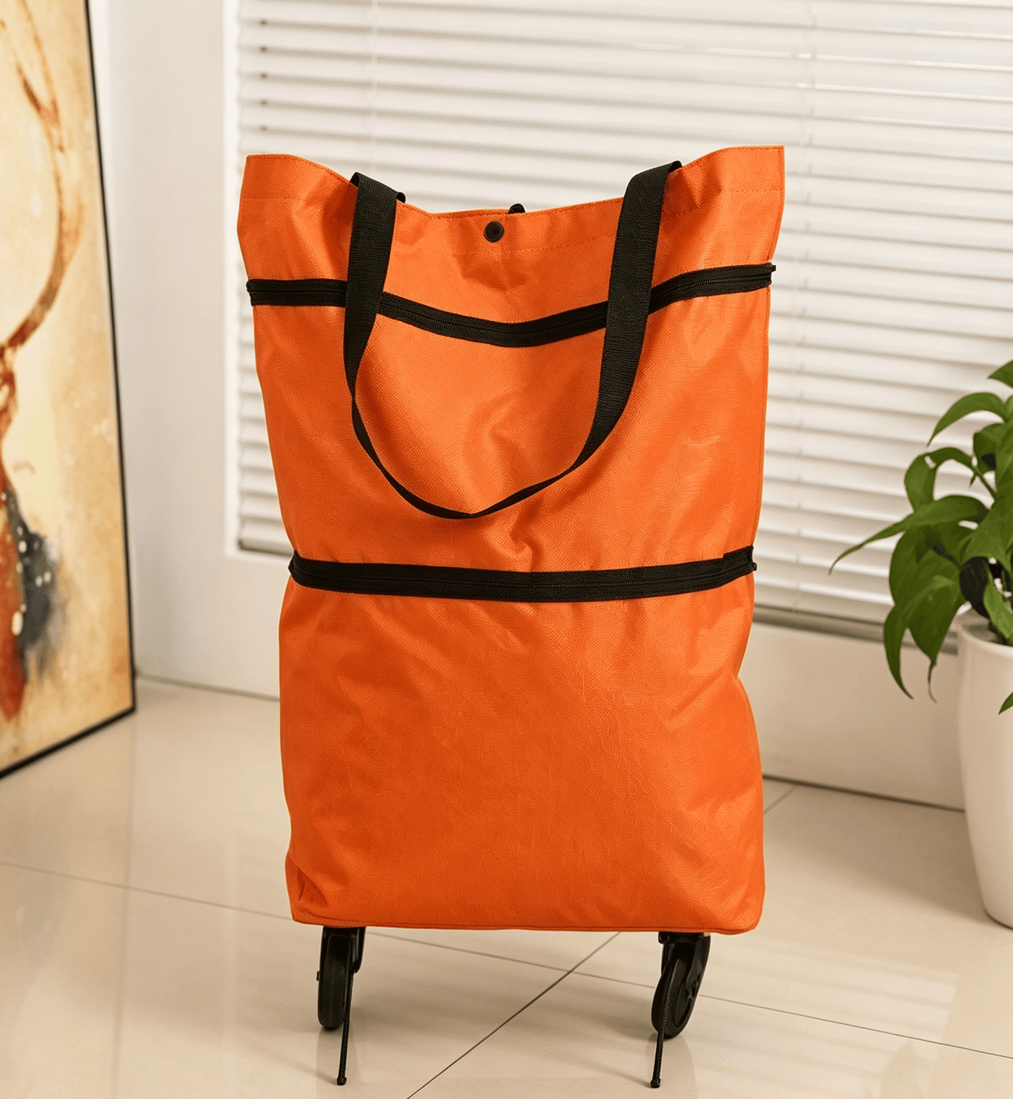 📢📢50% OFF !! ⏰Collapsible rolling shopping bag