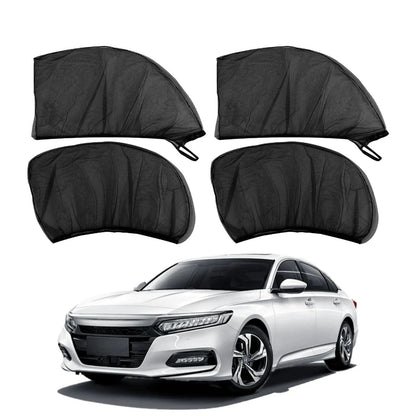 🔥 HOT SALE 🔥Car Anti‐Mosquito Screen/Net, 4 Pack Car Sunshade Curtain, Mosquito Net For Car Glass, Privacy Window Mesh