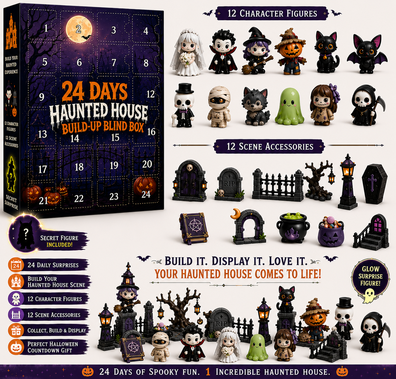 🔥 Halloween Early Discount 50% OFF🎃Build Your Own Spooky Haunted House 👻 DIY Halloween Decor Kit for Endless Halloween Fun