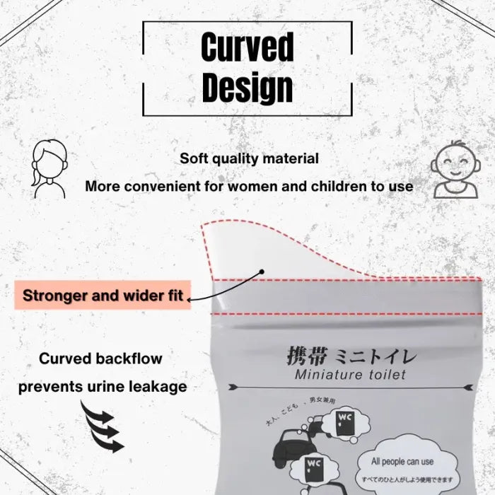 🚽 700ml Large Capacity Emergency Urine Bags | Portable Leakproof Disposable Pee Solution