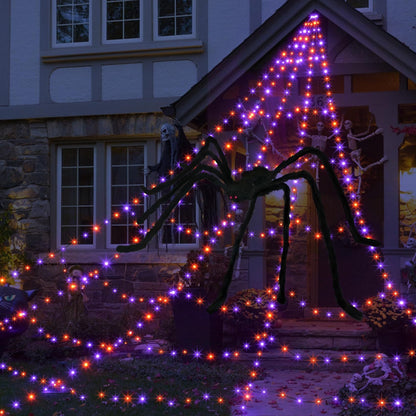 👻 Giant LED Spider Web With Spider 🕷️ Limited-Time Spooky Savings 🎃