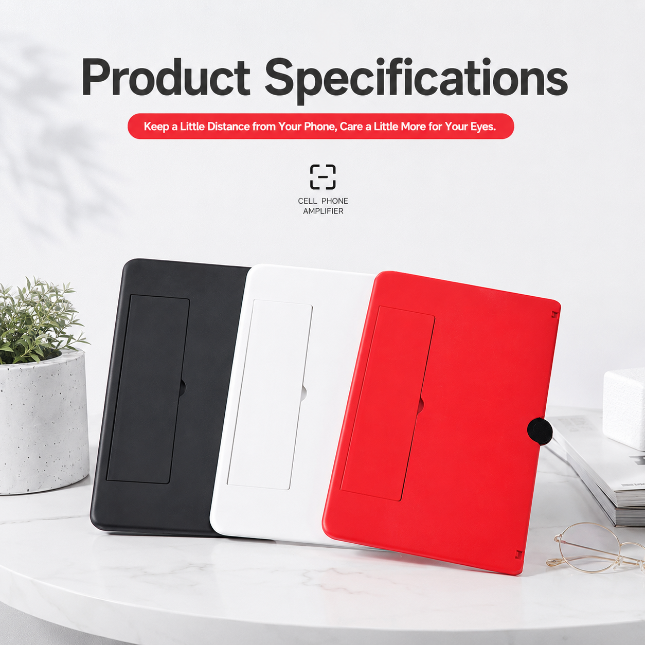 👁️ 3D HD Phone Screen Enlarger – Foldable Eye-Protection Magnifier Stand for Videos & Gaming 📱✨