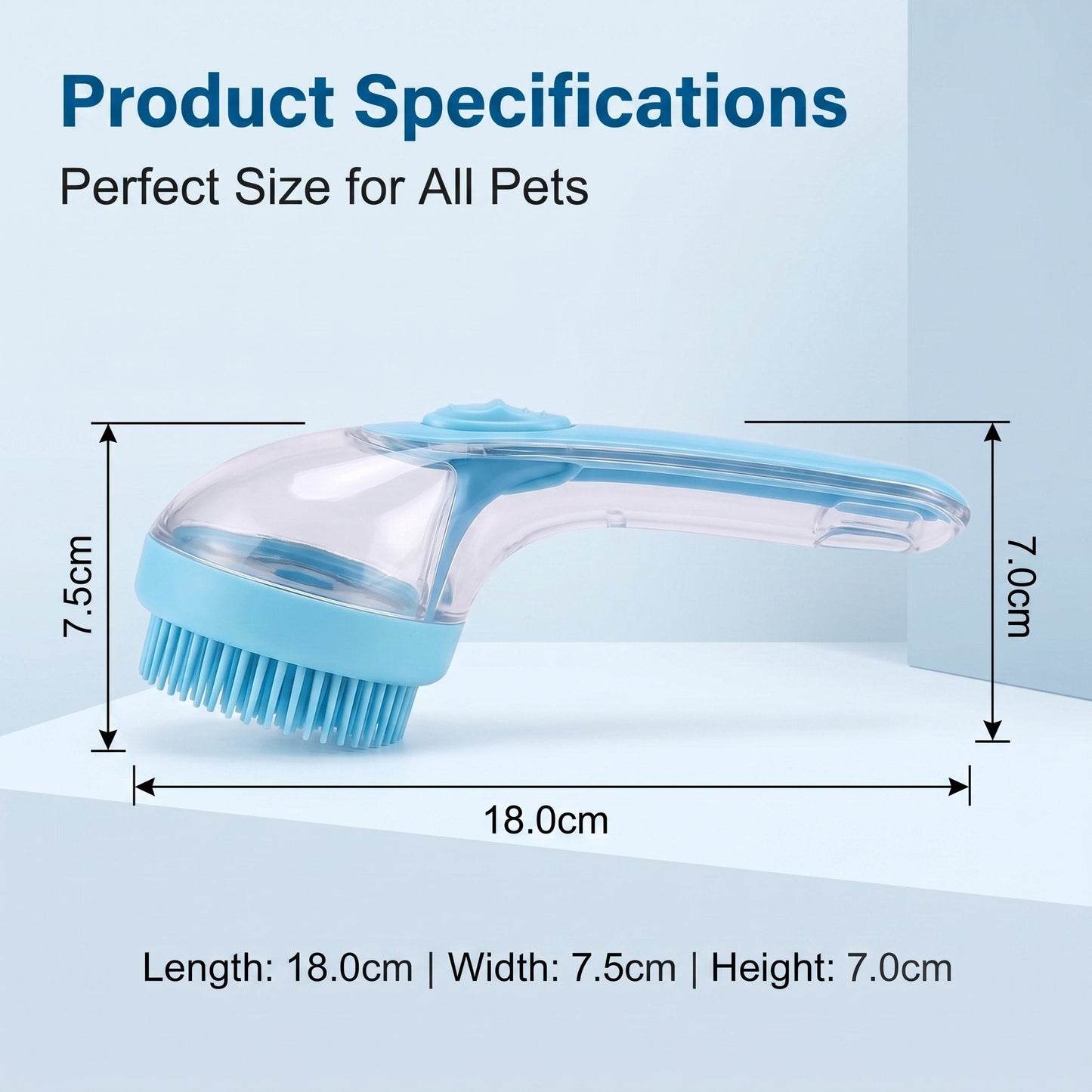 🎁Hot Sale Promotion 49% OFF🔥Pet Bath Brush with Shampoo Dispenser for Dogs & Cats